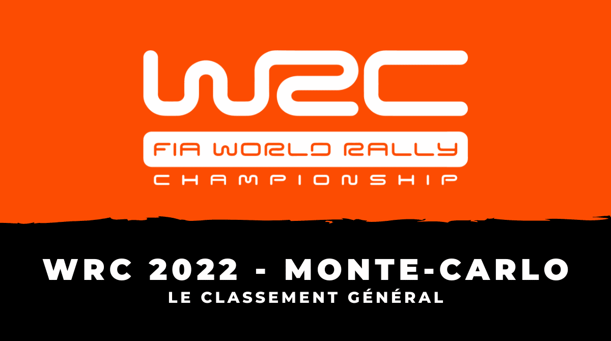 WRC Rallye de Monte-Carlo - Le classement général