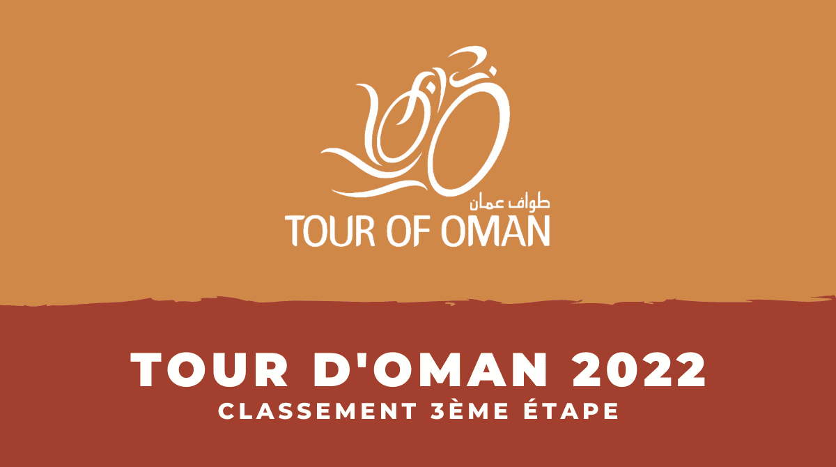 Tour d'Oman 2022 Classement 3ème étape