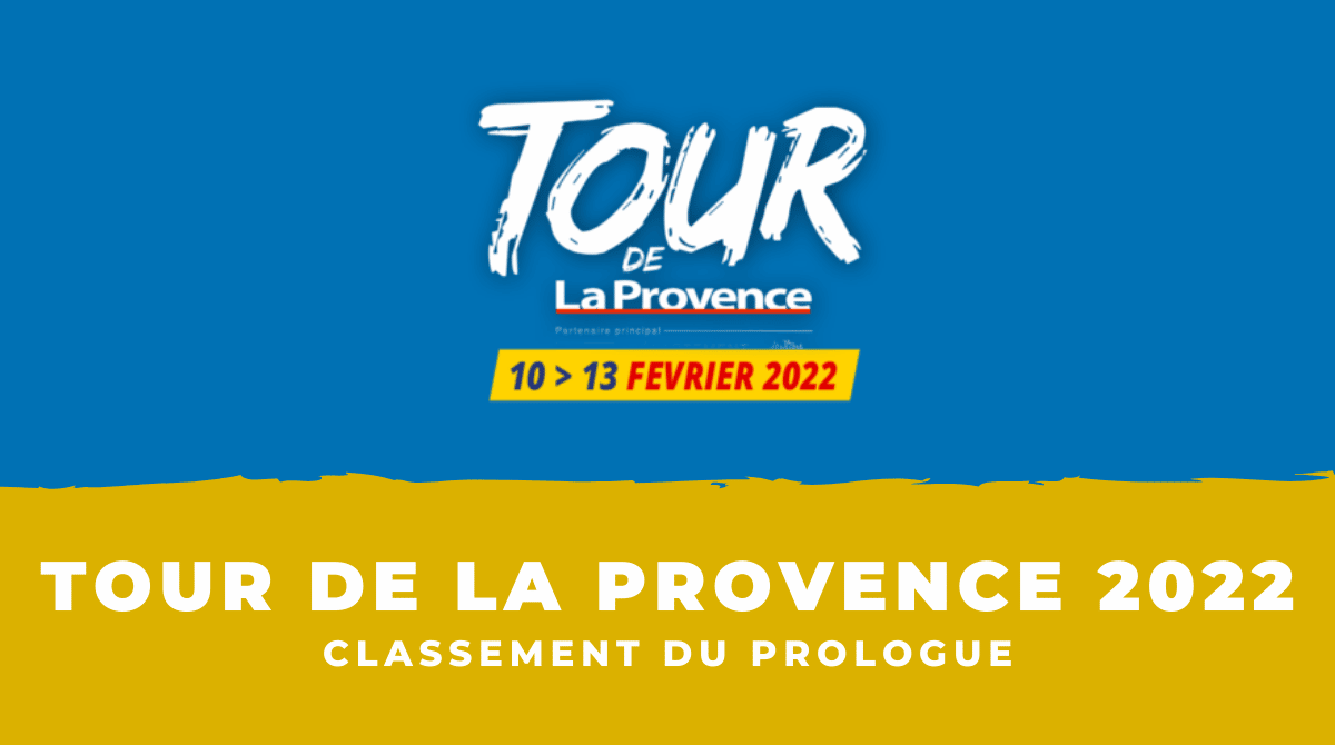 Tour de La Provence 2022 Classement du prologue
