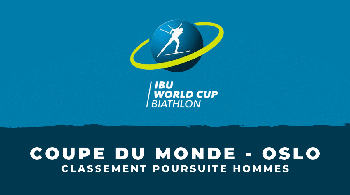 Biathlon Oslo - Classement poursuite hommes