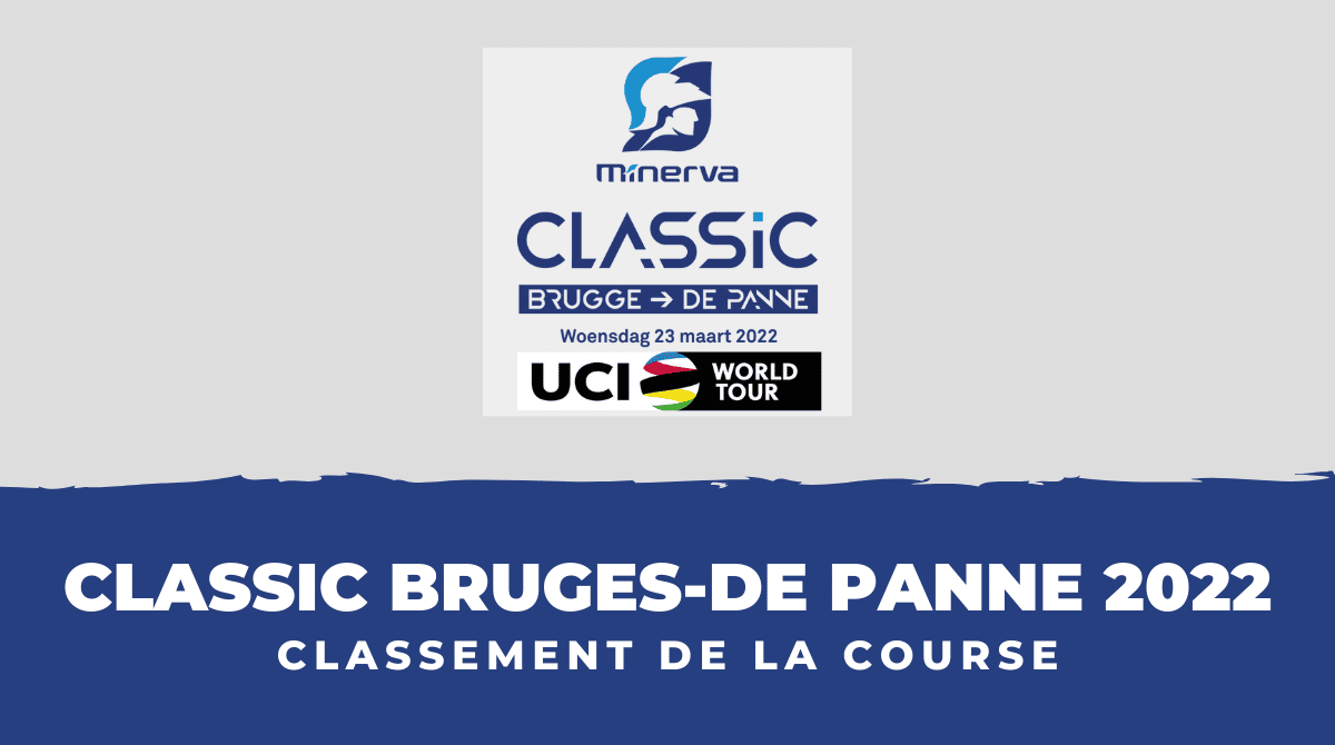 Classic Bruges-De Panne 2022 - Le classement