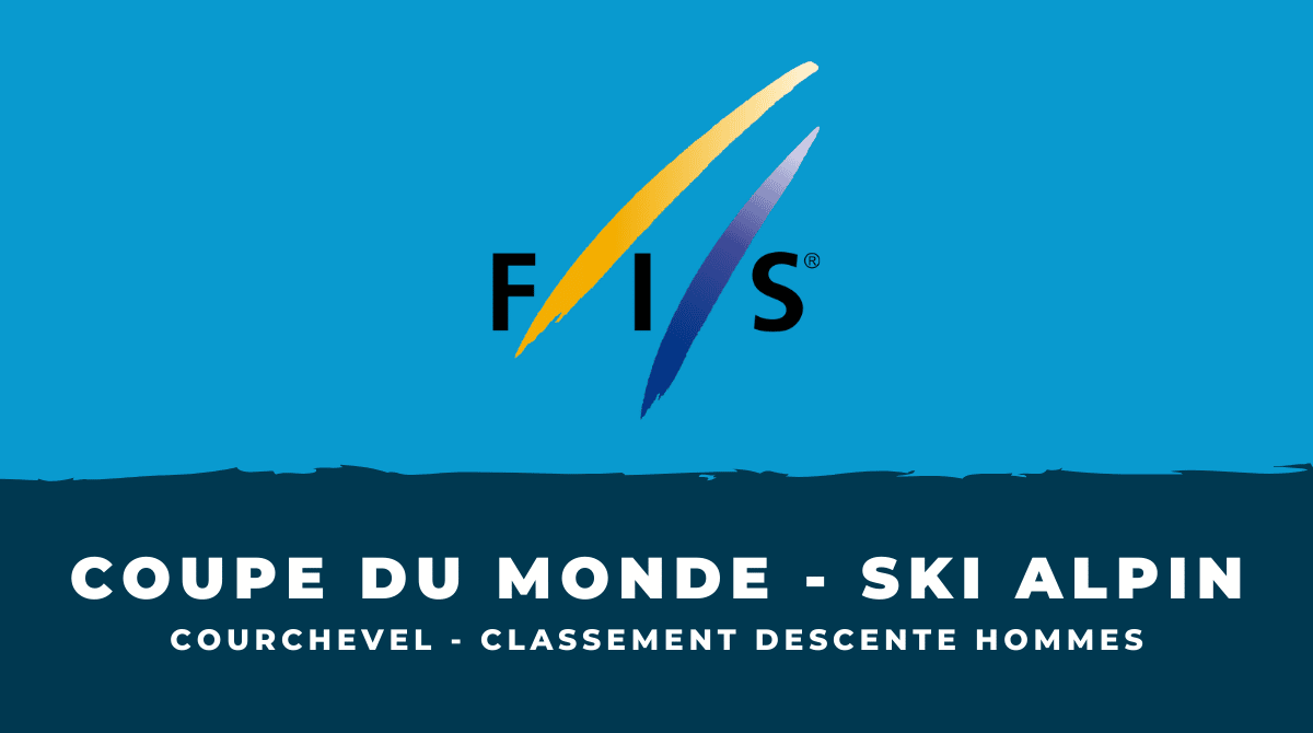 Descente hommes de Courchevel Le classement