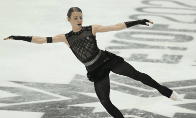 FOJE d'hiver 2022 Lorine Schild en or sur l'épreuve de patinage artistique individuelle
