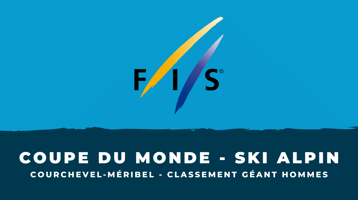 Géant hommes Courchevel-Méribel Le classement