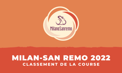 Milan-San Remo 2022 - Le classement