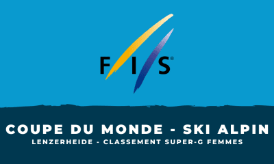 Super-G femmes Lenzerheide Le classement