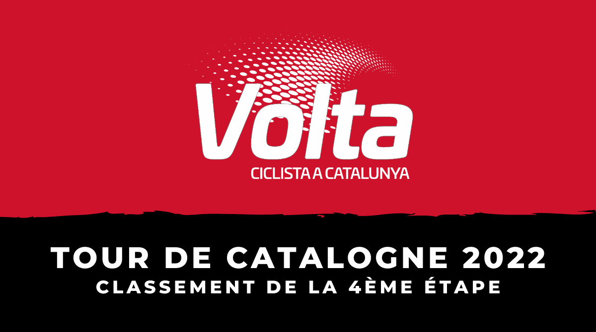 Tour de Catalogne 2022 - Classement 4ème étape