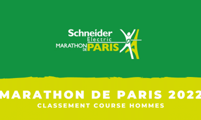 Marathon de Paris 2022 - Classement course hommes
