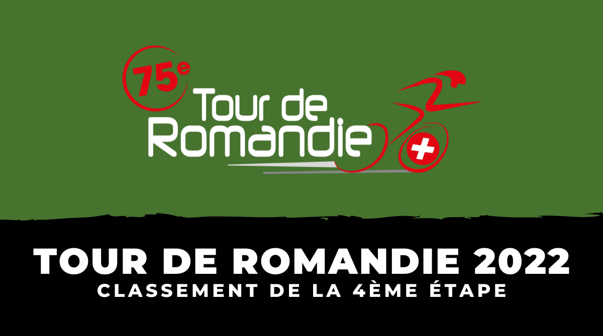 Tour de Romandie 2022 - Classement 4ème étape