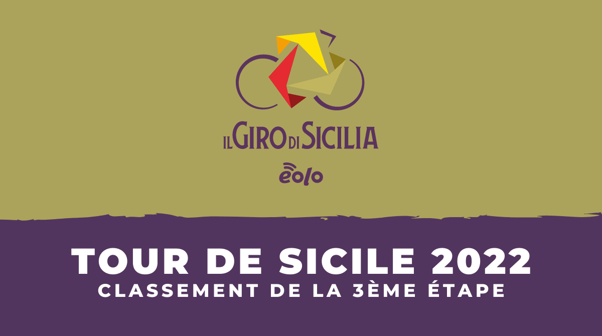 Tour de Sicile 2022 - Classement 3ème étape