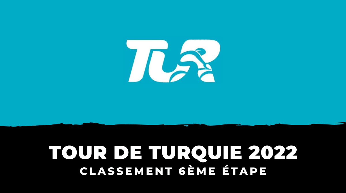 Tour de Turquie 2022 - Classement 6ème étape