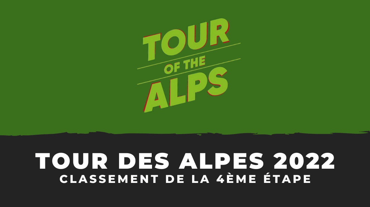 Tour des Alpes 2022 - Classement 4ème étape