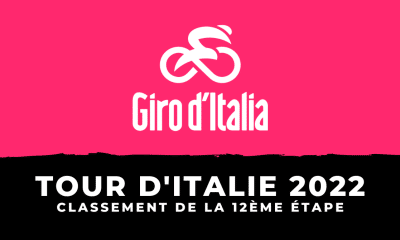 Tour d'Italie 2022 - Classement 12ème étape