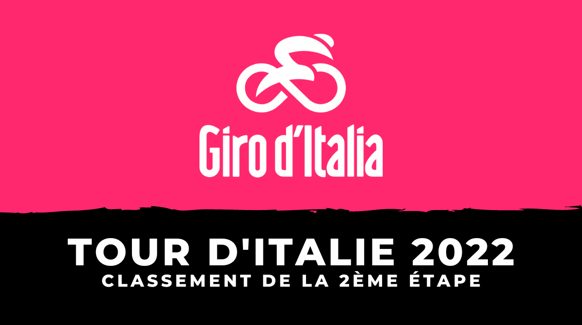 Tour d'Italie 2022 - Classement 2ème étape