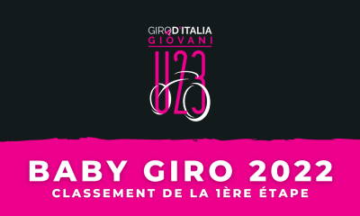 Baby Giro 2022 - Classement 1ère étape