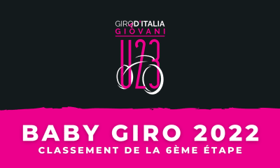 Baby Giro 2022 - Classement 6ème étape