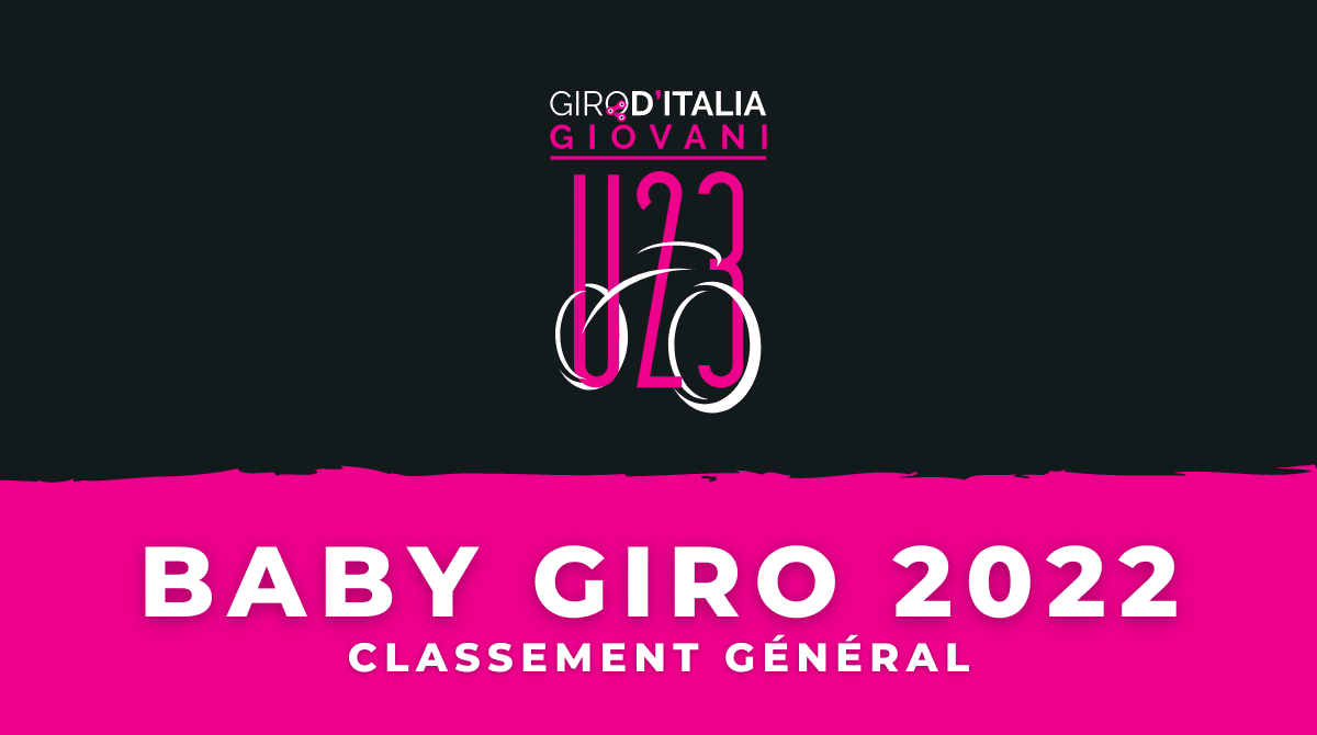 Baby Giro 2022 - Classement général