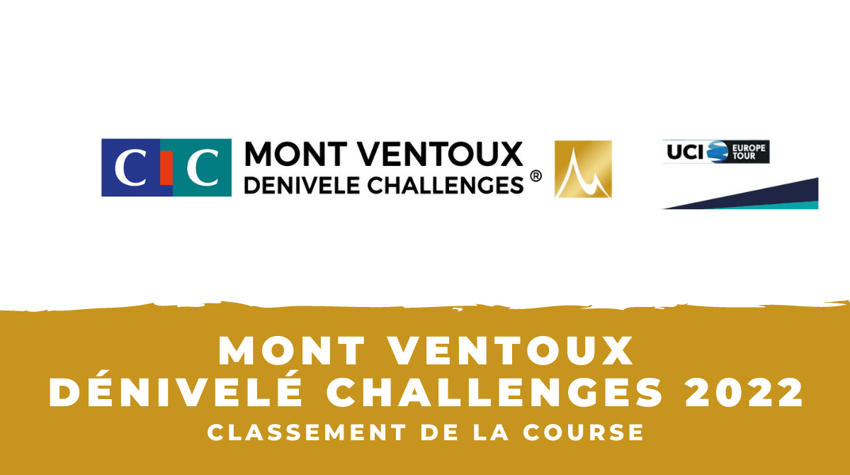 Classement Mont Ventoux Dénivelé Challenge 2022