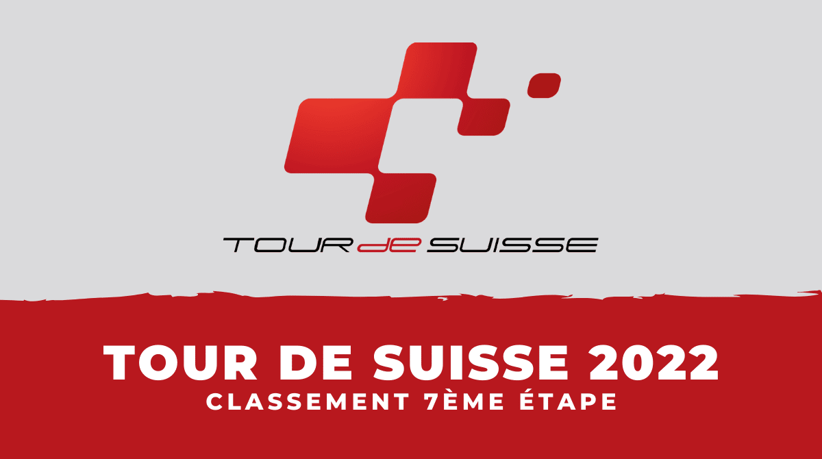 Tour de Suisse 2022 - Classement 7ème étape