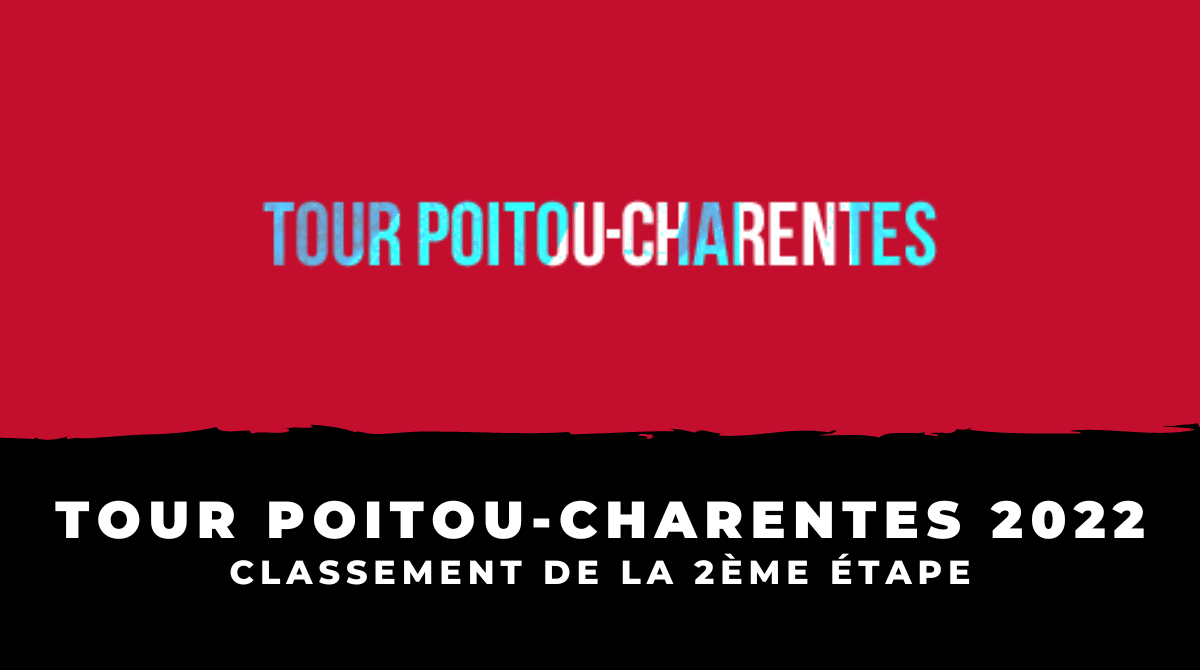 Tour Poitou-Charentes 2022 - Classement 2ème étape
