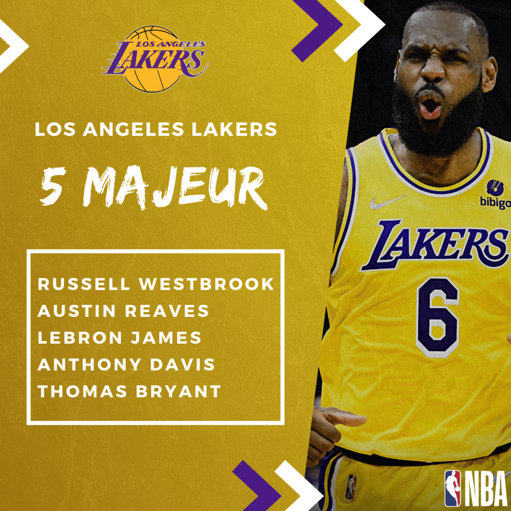 5 Majeur Los Angeles Lakers - NBA 2022-2023