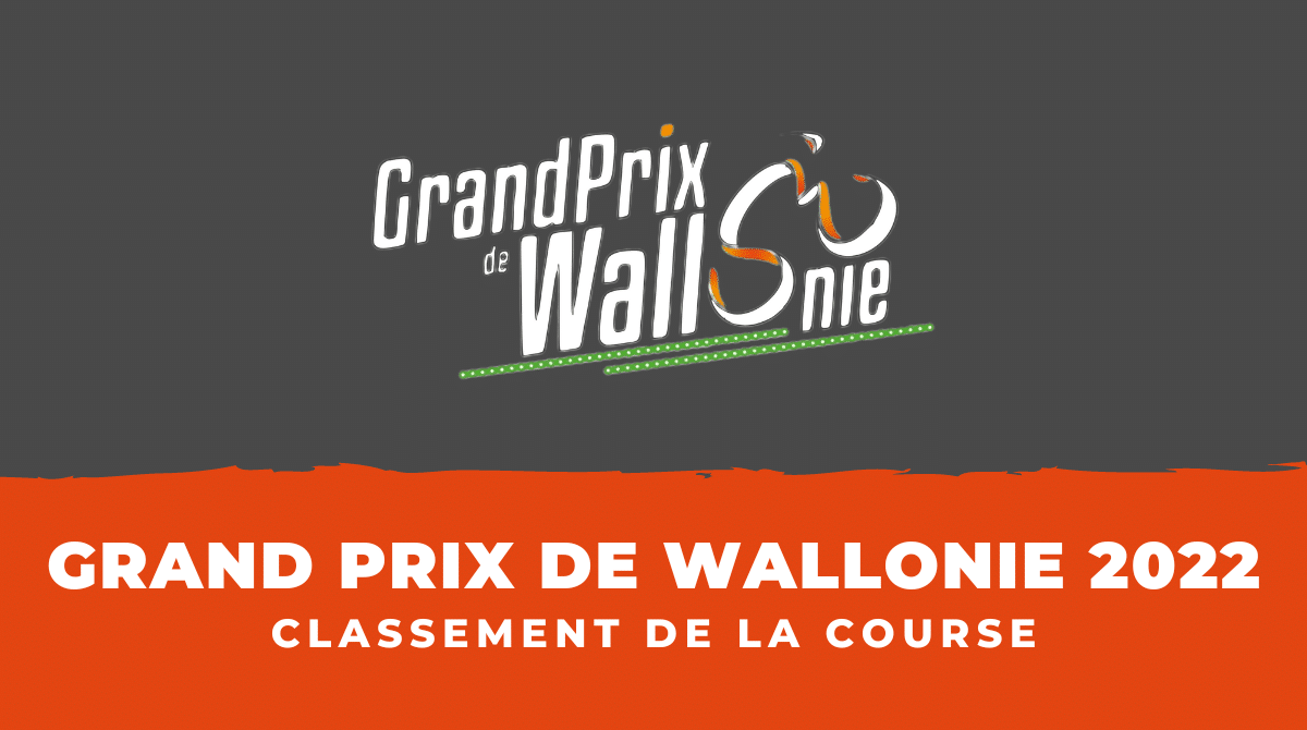Classement Grand Prix de Wallonie 2022