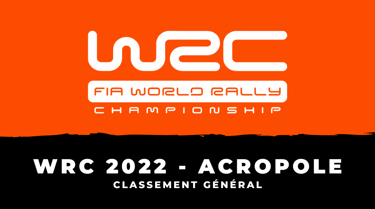 Classement général Rallye de l'Acropole Grèce WRC 2022