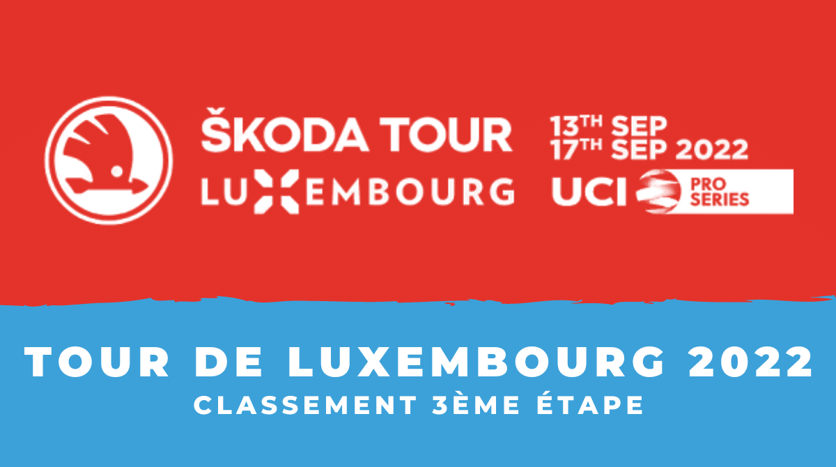 Tour du Luxembourg 2022 - Classement 3ème étape
