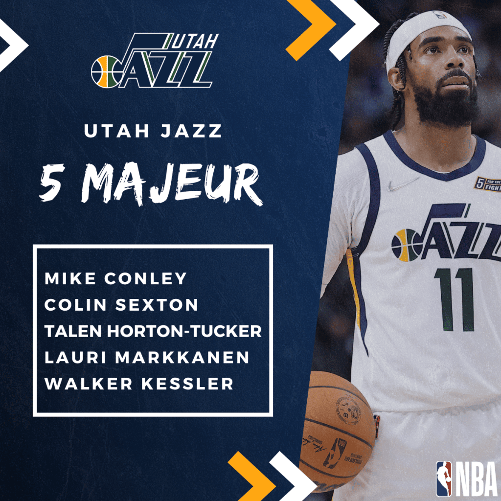 5 Majeur Utah Jazz - NBA 2022-2023