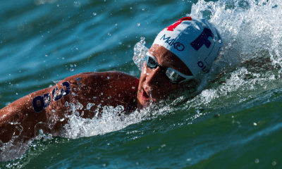 Coupe du monde de natation Le relais mixte français d'eau libre en or en Israël