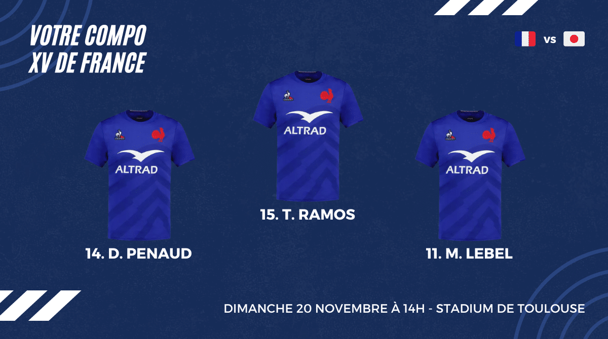 XV de France - La composition des internautes pour affronter le Japon