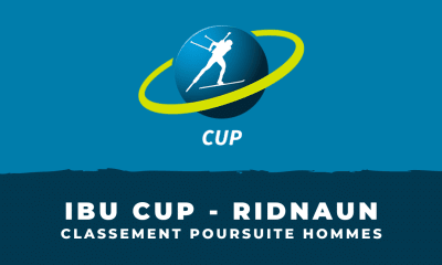 Biathlon IBU Cup Ridnaun - Classement poursuite hommes