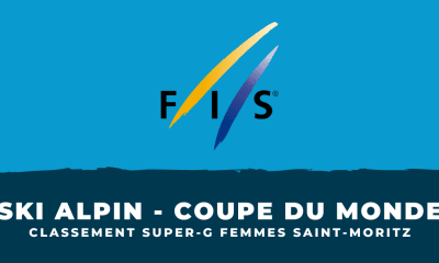 Classement Super-G femmes Saint-Moritz 2022