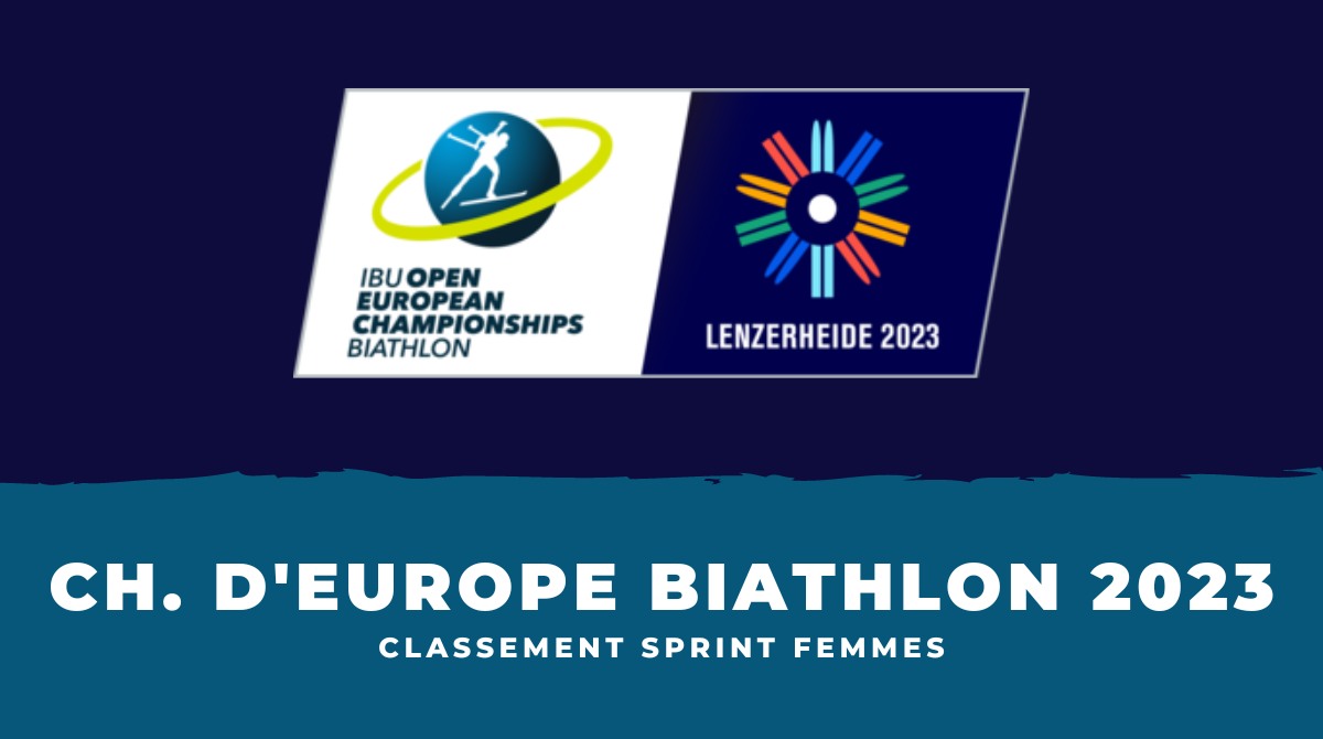Biathlon Championnats d'Europe 2023 - Classement Sprint femmes