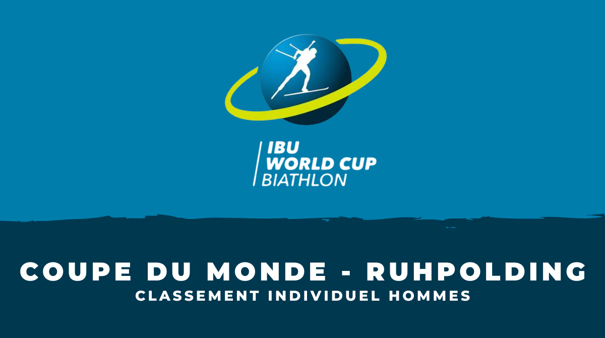 Biathlon Ruhpolding 2023 - Classement Individuel hommes