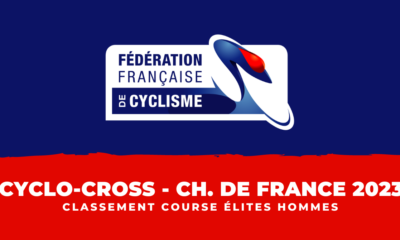 Classement course élites hommes Championnats de France Cyclo-cross 2023