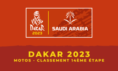 Dakar 2023 Motos - Classement 14ème étape