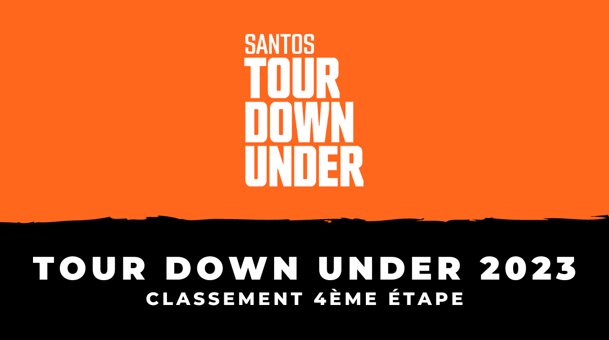 Tour Down Under 2023 - Classement 4ème étape