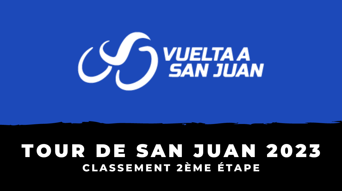 Tour de San Juan 2023 - Classement 2ème étape