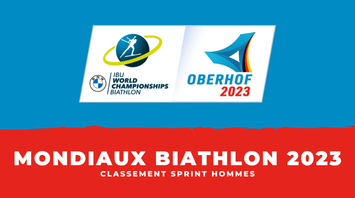 Mondiaux Biathlon 2023 - Classement Sprint hommes