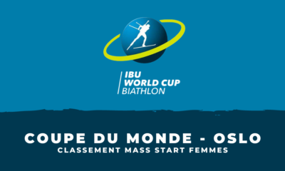 Biathlon Oslo 2023 - Classement Mass start femmes