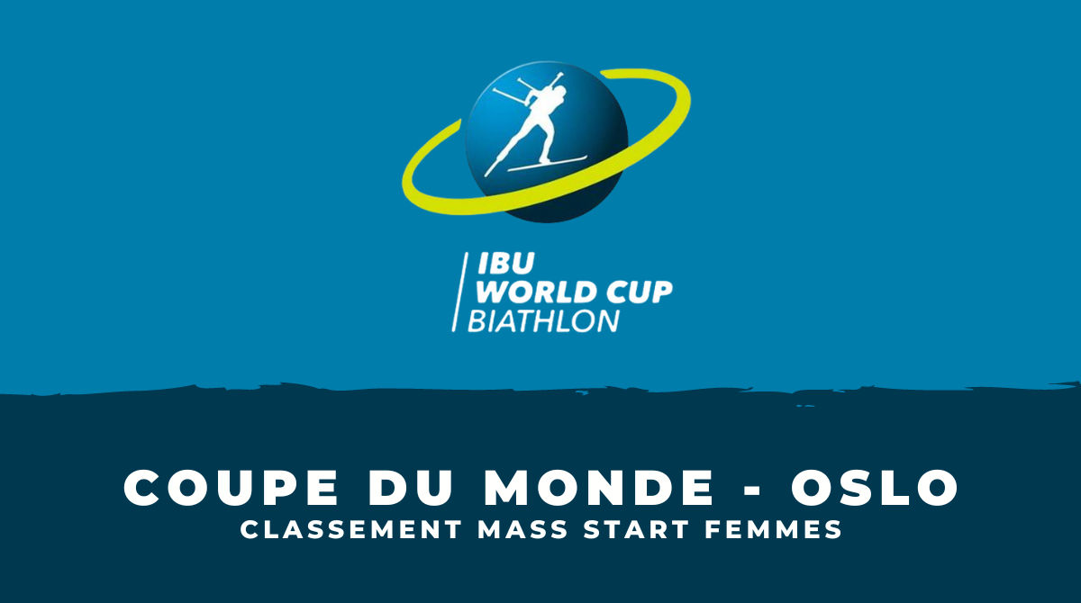 Biathlon Oslo 2023 - Classement Mass start femmes
