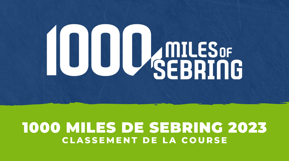 Classement 1000 Miles de Sebring 2023