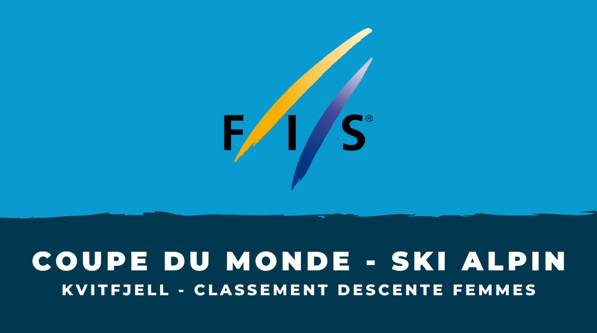 Classement Descente femmes Kvitfjell 2023