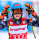 Géant d'Are Mikaela Shiffrin gagne et égale Ingemar Stenmark