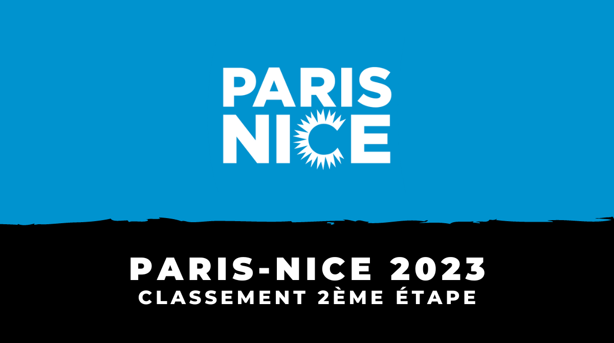 Paris-Nice 2023 - Classement 2ème étape