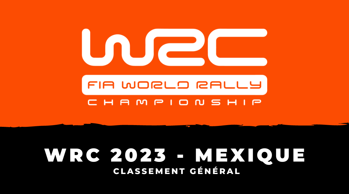 Rallye du Mexique 2023 - Le classement général