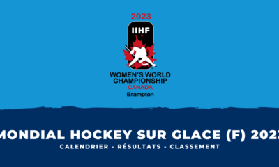 Calendrier résultats et classement Mondial hockey sur glace élite 2023 femmes