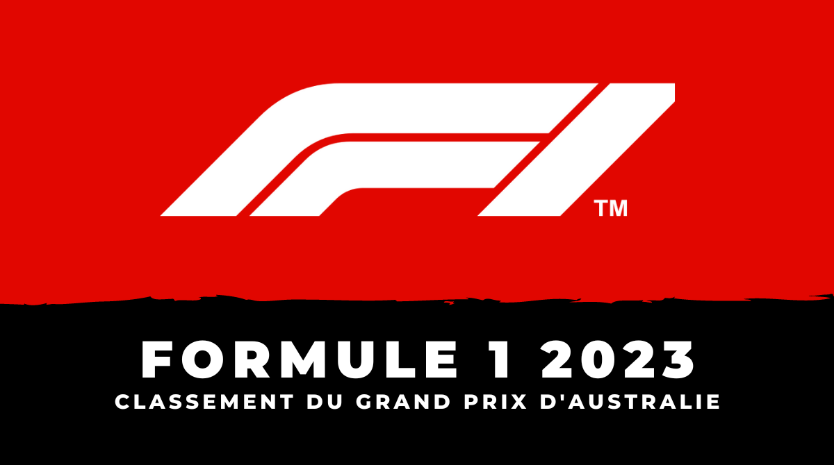 F1 – Classement Grand Prix d'Australie 2023