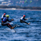 Kitefoil Lauriane Nolot et Axel Mazella en or à Hyères